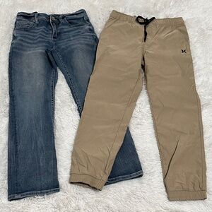 🐴 Bundle of 2 Hurley & BKE Boys Pants Size 14